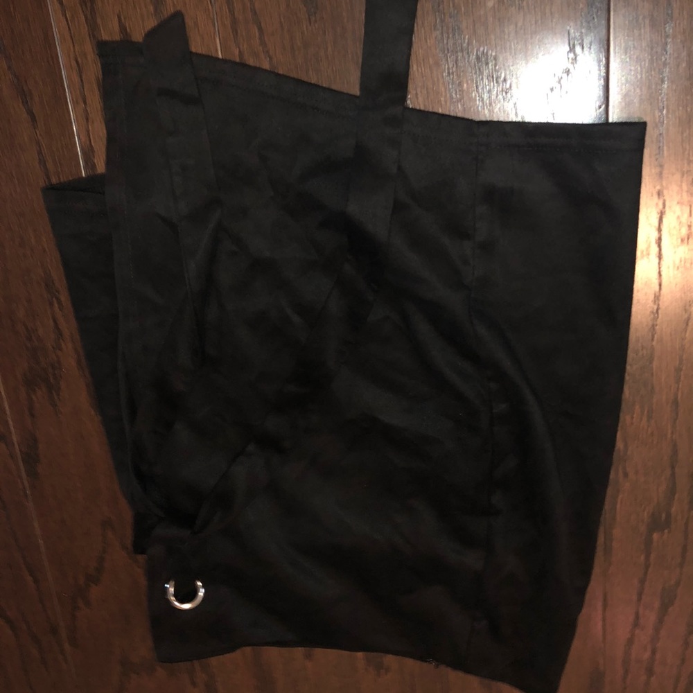 Black wrap skirt